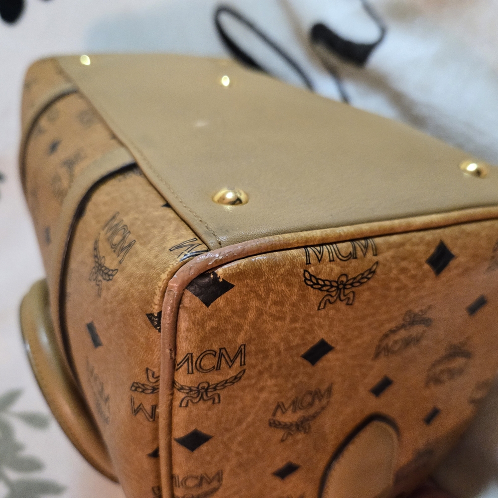 MCM Tan Monogram Handbag - Picture 9 of 16